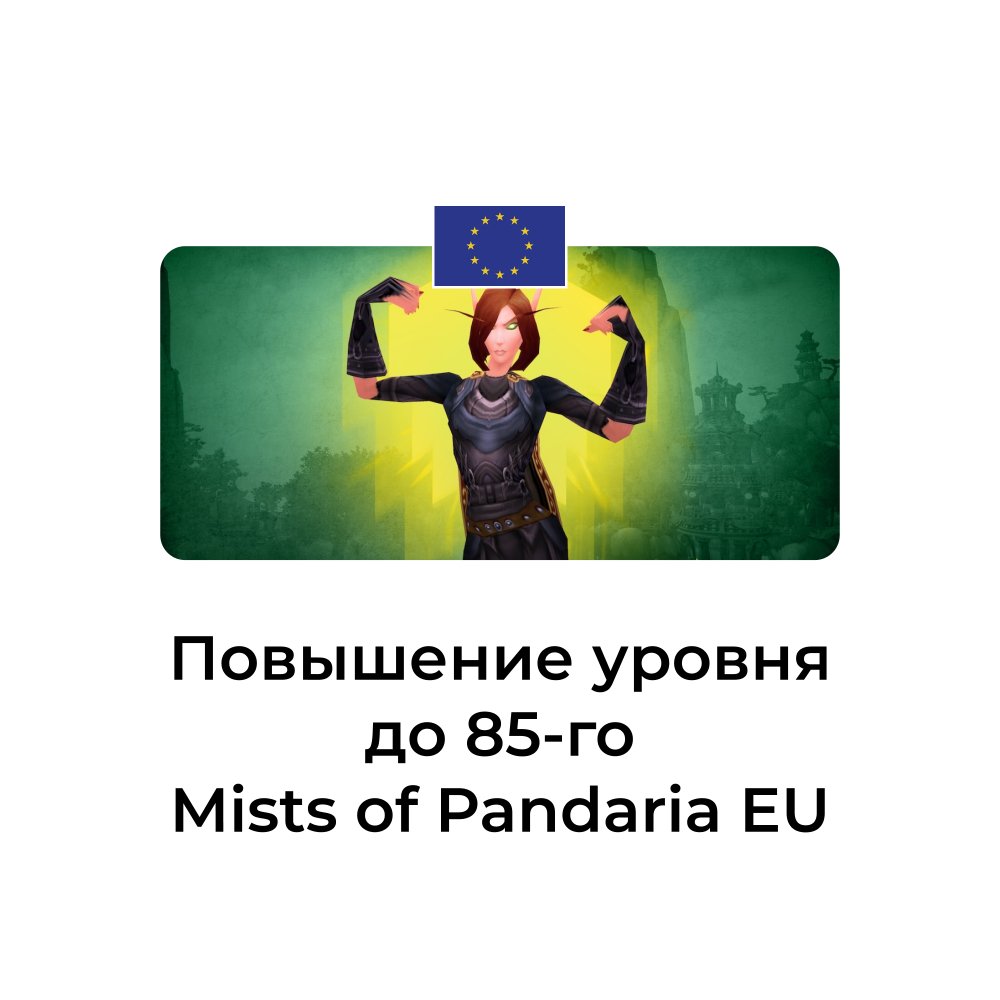 Услуга повышение уровня до 85 Mists of Pandaria euro